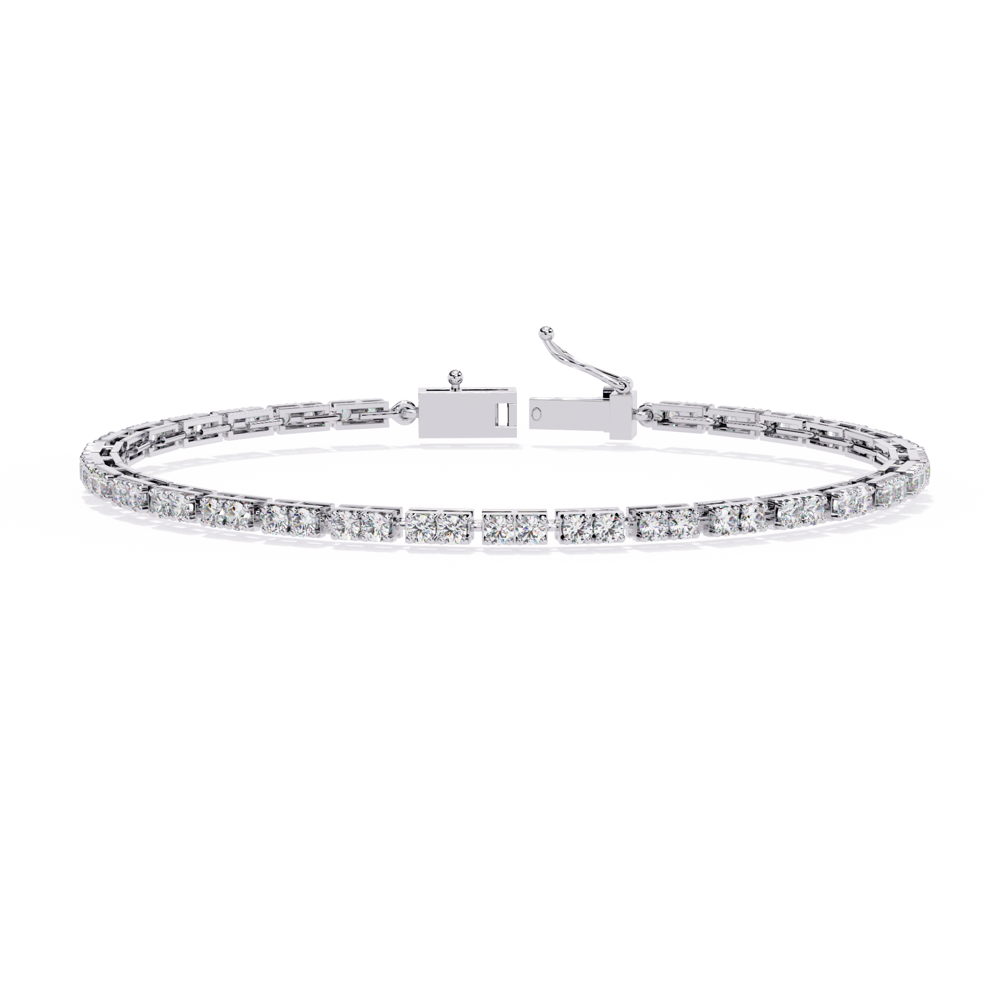 Solitairekart 2.3ct Timeless Natural Diamond Tennis Bracelet-HI Color, VS-SI Clarity